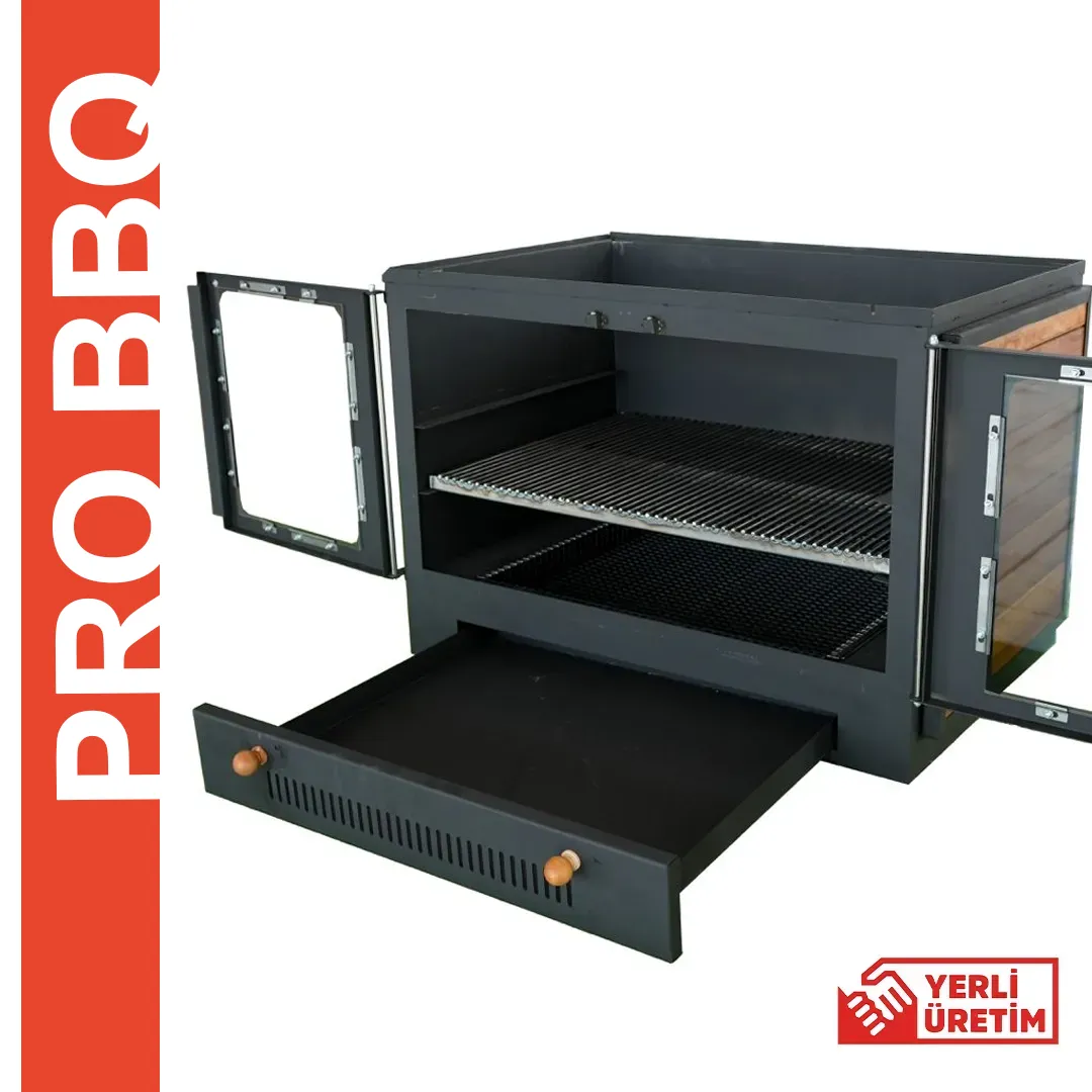 Dekoratif İroka Ahşap Detaylı İzolasyonlu Barbekü Mangal Modül