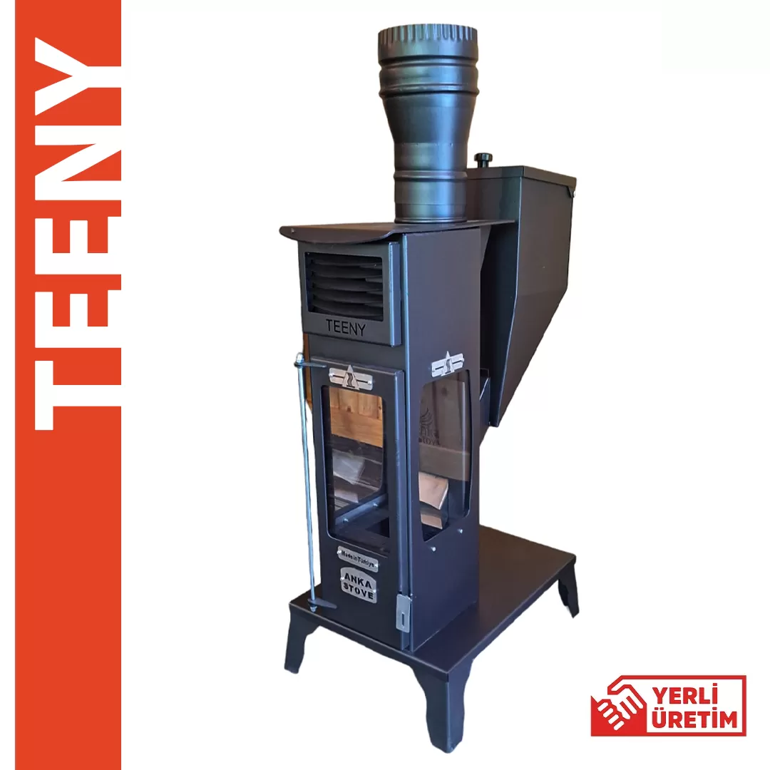 Anka Teeny Dekoratif Camlı Minik Pelet Soba